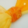 Tuchring 45x36x18mm Sechseck orange-marmoriert glänzend Kunststoff