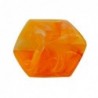 Tuchring 45x36x18mm Sechseck orange-marmoriert glänzend Kunststoff