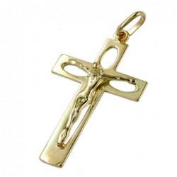 Anhänger, Kreuz mit Jesus, 14Kt GOLD