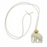 Kette, Elefant weiß-goldfarben-marmoriert, 90cm