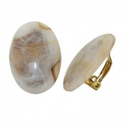 Clip Ohrring 27x19mm oval...