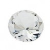 Glasstein 50x35mm mit Diamantschliff kristall klar